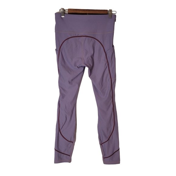 Fabletics Workout Athletic Leggings Yoga Pants Lavender Size 26" Waist - Picture 3 of 7